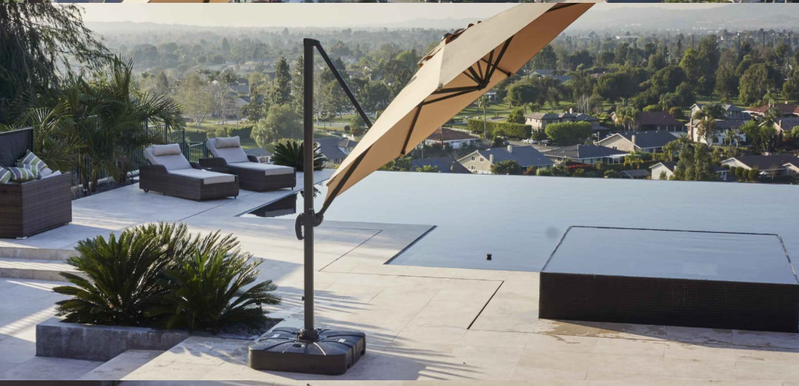 3.5 METRE CANTILEVER PARASOL - BEIGE